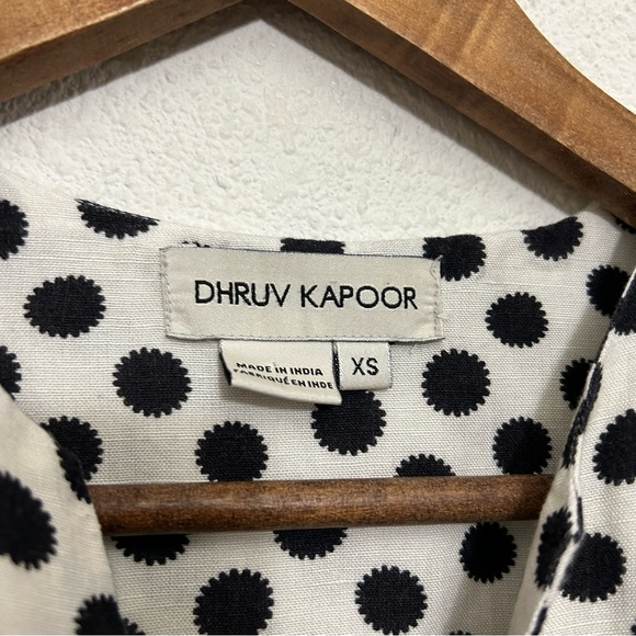 Anthropologie Dhruv Kapoor Polka Dot Floral Dress XS - Picture 4 of 7
